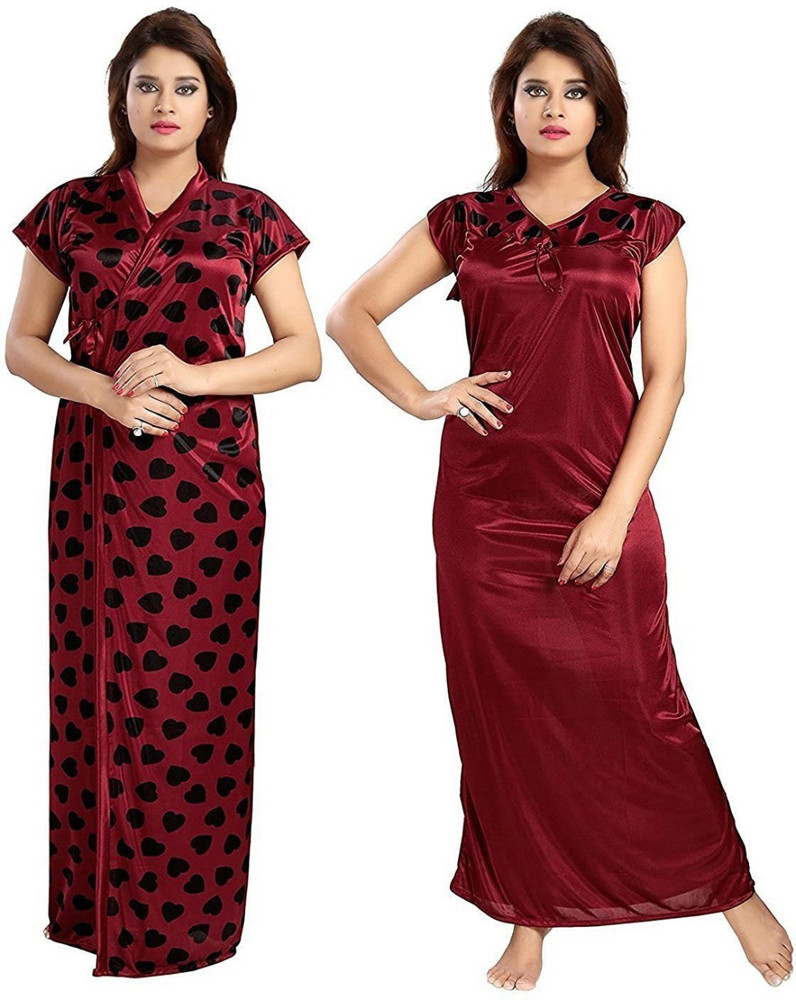 Morning Glory Women Nighty Set Buy Morning Glory Women Nighty Set Online at Best Prices in India Flipkart