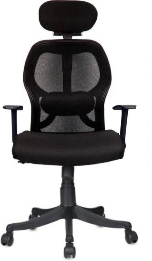 RAJPURA 803 Medium Back Revolving Desk Chair, Ergonomic Office Chairs, Lumbar  Support, Ergonomic Cushion Back & Seat Study Chair