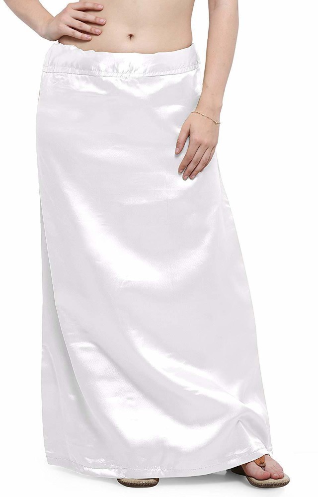 GirlsnCurls White Satin Blend Petticoat Price in India - Buy GirlsnCurls  White Satin Blend Petticoat online at
