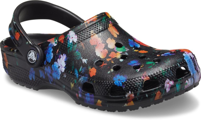 CROCS Classic Printed Floral Clog Men Black Clogs Buy CROCS