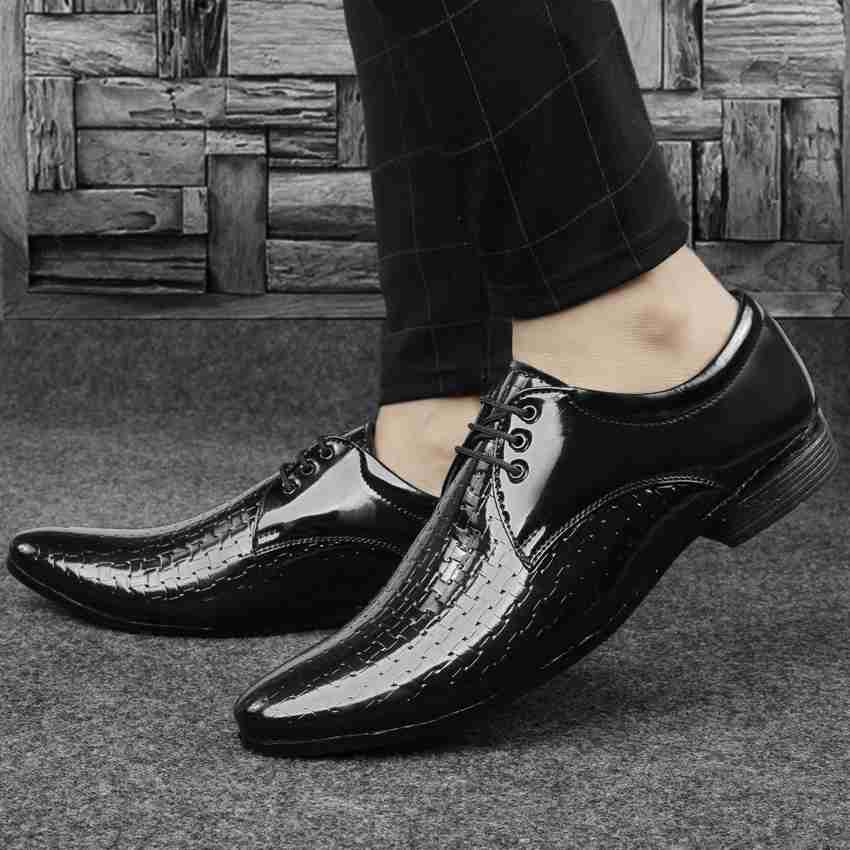 Lutton Men s Formal shoes Black Color With Laces Corporate Casuals For Men Buy Lutton Men s Formal shoes Black Color With Laces Corporate Casuals For Men Online at Best Price Shop Online for Footwears...