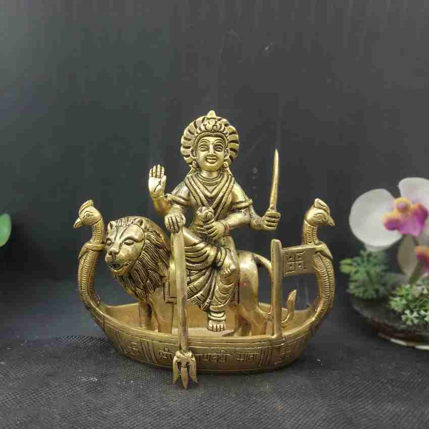 Buy Brass Goat (Meldi MATA Vahan) Small Statue Handicraft Art