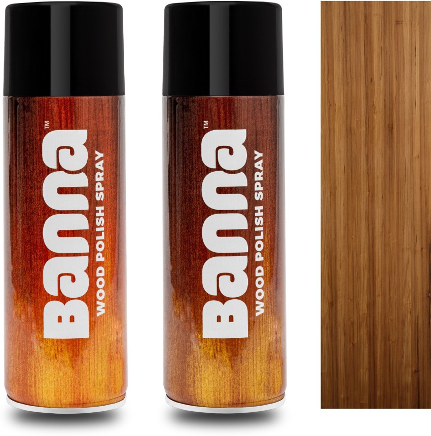 banna Teak Wood & Sanding Sealer Combo brown Spray Paint 880 ml