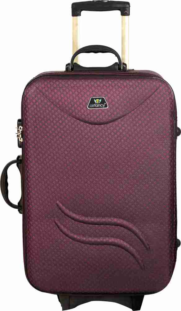Female fashion print Travel Luggage With 2 Wheels - Beige