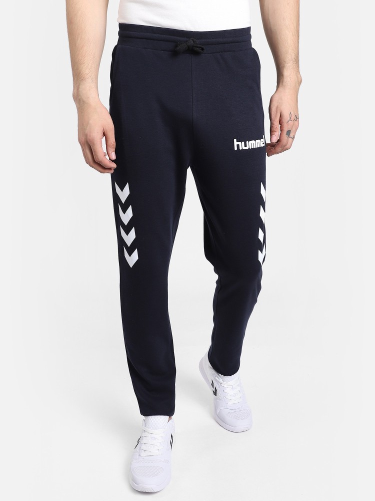 HUMMEL Self Design Men Blue Pants - Buy HUMMEL Design Men Blue Track Pants Online at Best Prices in India |