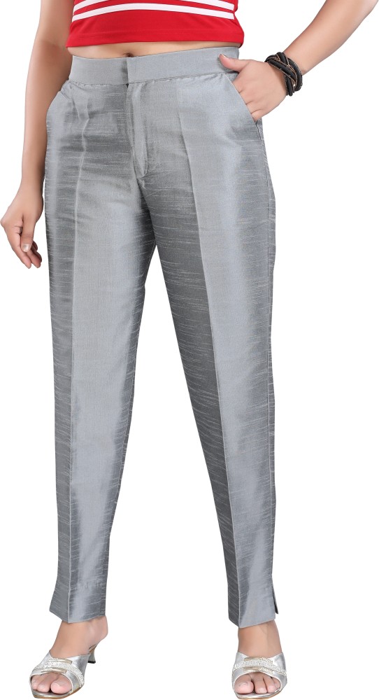 Buy online High Rise Solid Cigarette Pants Trouser from bottom wear for  Women by Aurelia for 999 at 0 off  2023 Limeroadcom