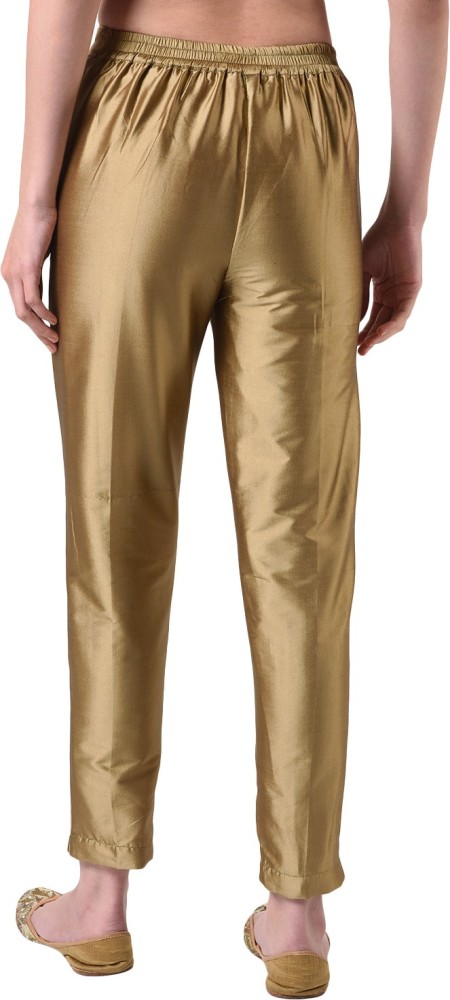 FLOREOS Regular Fit Women Gold, Maroon Trousers - Buy FLOREOS Regular Fit Women  Gold, Maroon Trousers Online at Best Prices in India