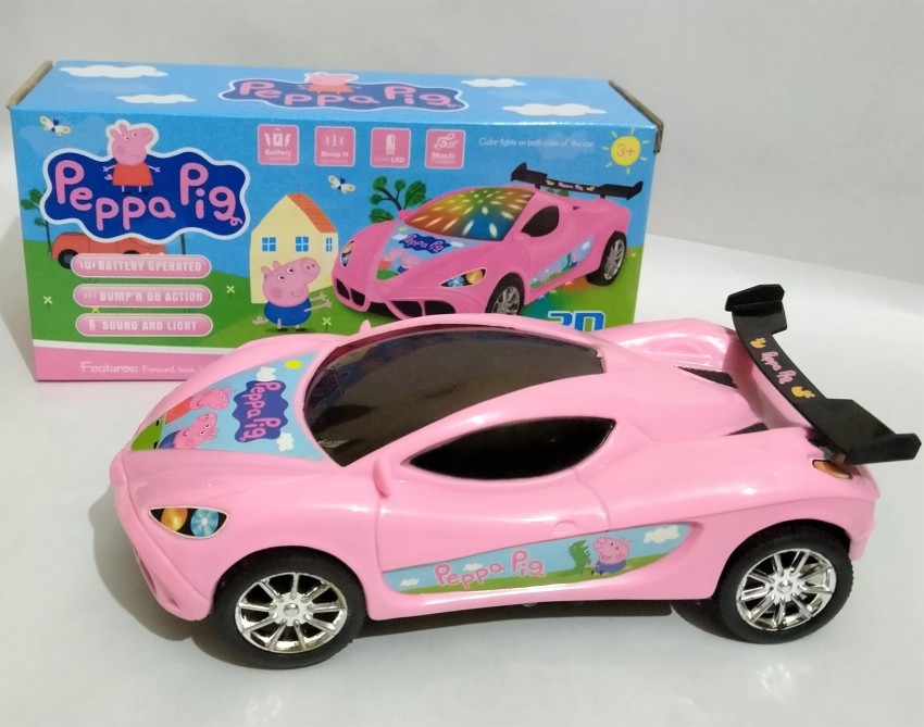 New PinchBump-N-Go 3D Flashing Lights and Sound Car Toy for Kids