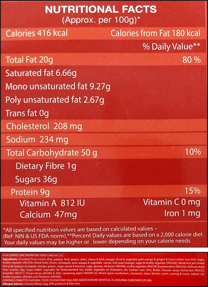 Share 60+ plum cake calories best