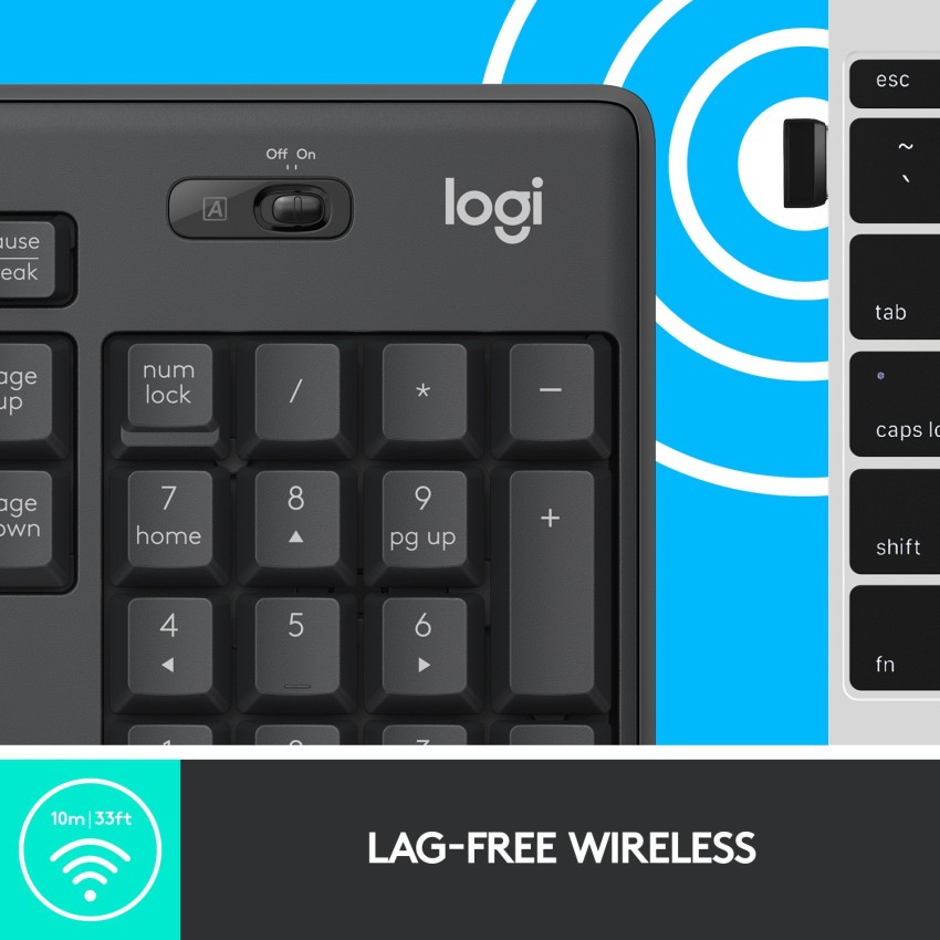 Logitech MK295 Kit Mouse e Tastiera Silent Wireless Combo