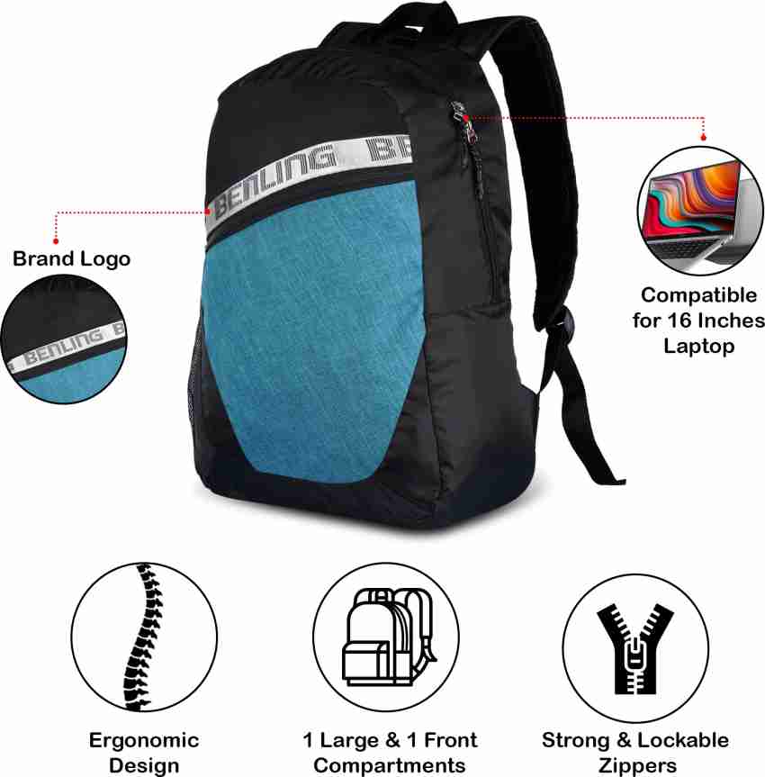 BENLING Carry On Series Casual Formal Laptop Briefcase Messenger Bag for  Men and Women 21 L (Sky blue) - Benling