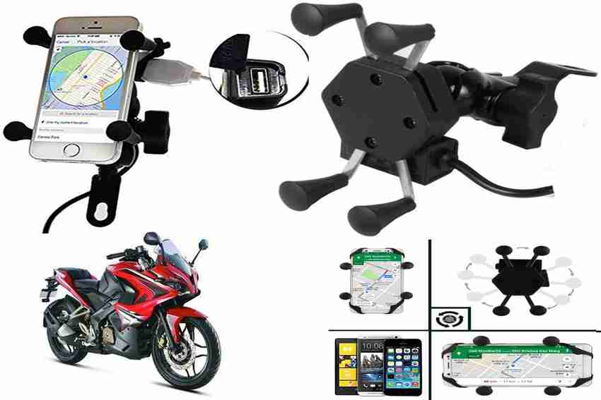 Mobile holder for pulsar rs200 sale