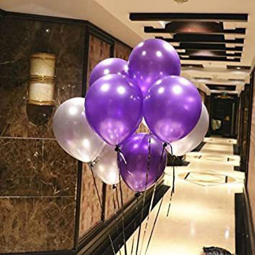 25 ballons violet brillant 13cm