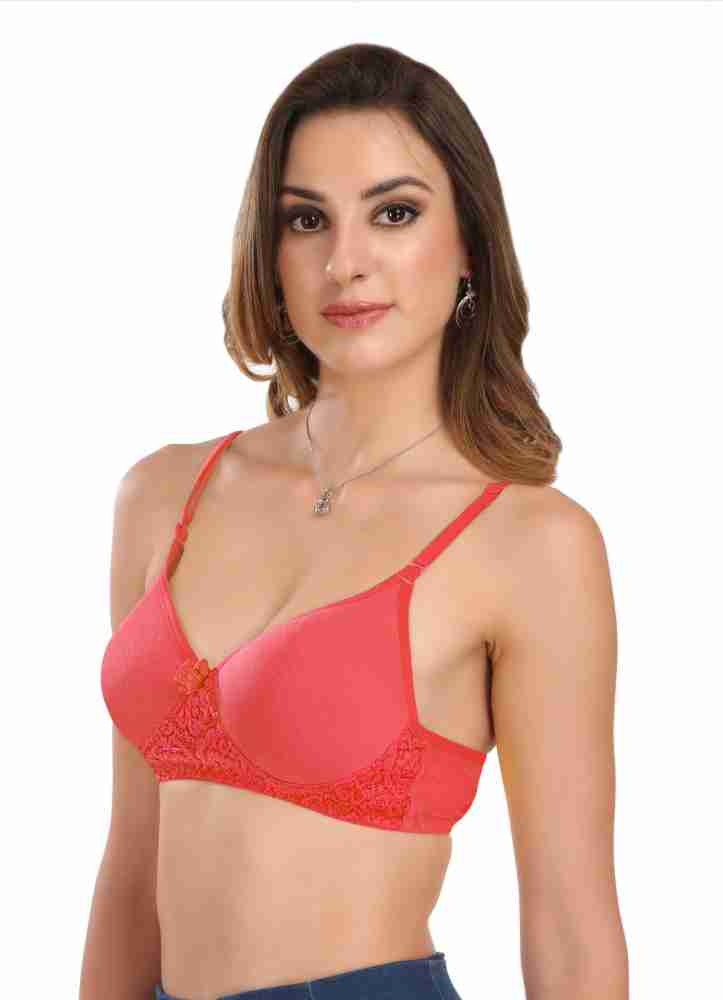 Featherline Lace Design Seamless Padded Women T-Shirt Heavily Padded Bra - Buy  Featherline Lace Design Seamless Padded Women T-Shirt Heavily Padded Bra  Online at Best Prices in India