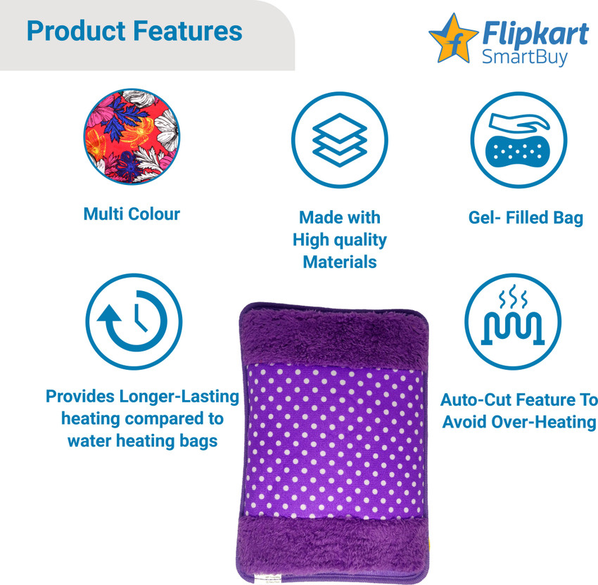 Flipkart SmartBuy Velvet Heating Gel Pad for Pain Relief with Auto