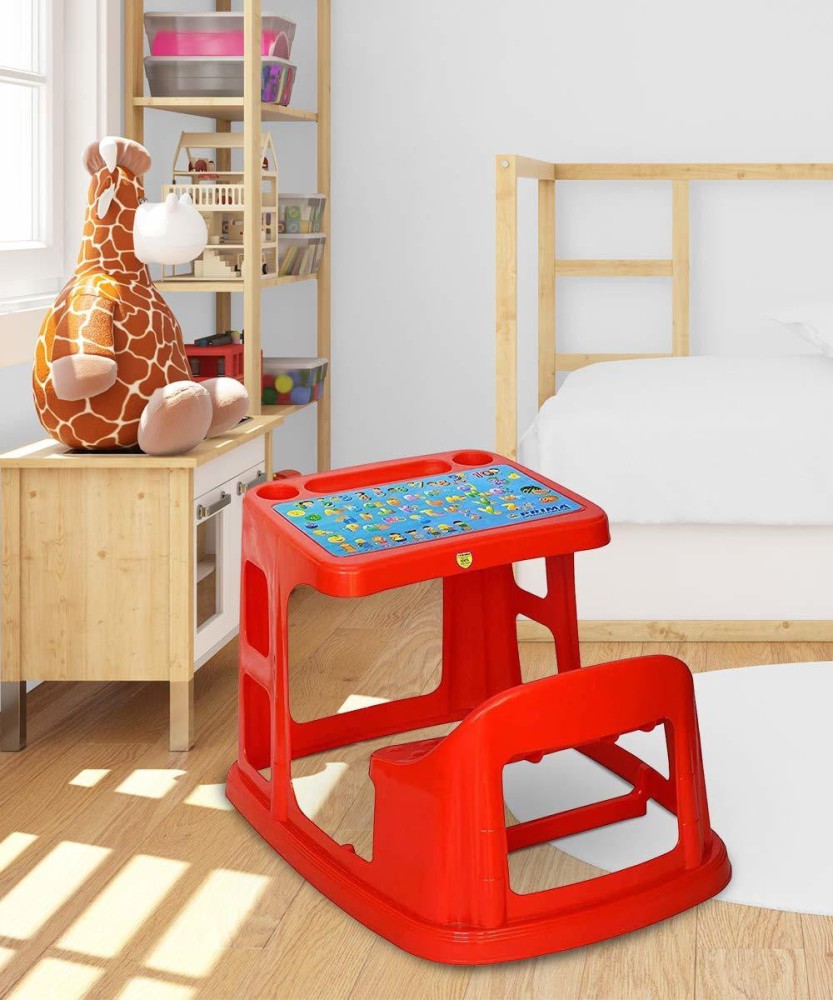 Plastic reading deals table and chair