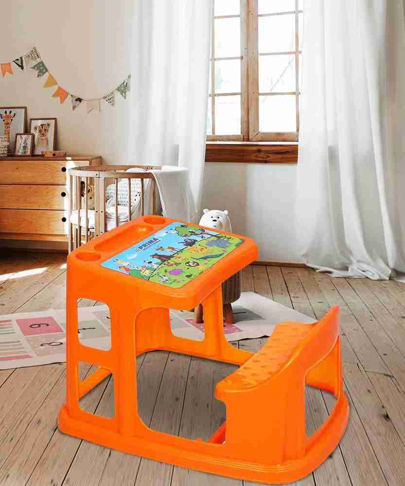 PRIMA Prima Junior and Senior Kids Study Table Play Desk Plastic Chair with Cup Holder from 1 10 Years Age Kids Orange Color Plastic Desk Chair Price in India Buy PRIMA Prima Junior and Senior Kids St...