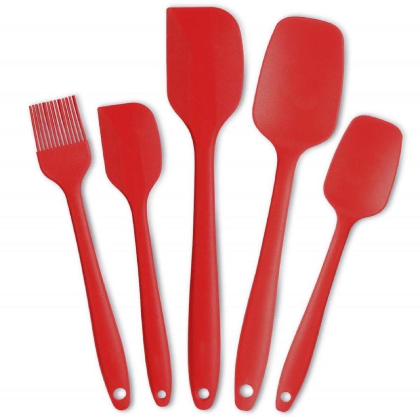 5PCS/Set Silicone Spatula Set for Baking, Cooking and Mixing High