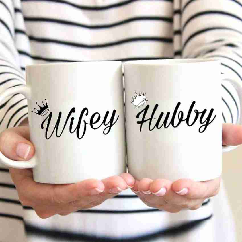 Hubby & wifey hot sale mugs