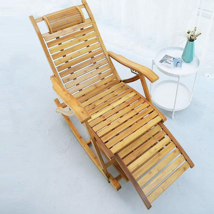 Urbancart relax sales bamboo rocking chair