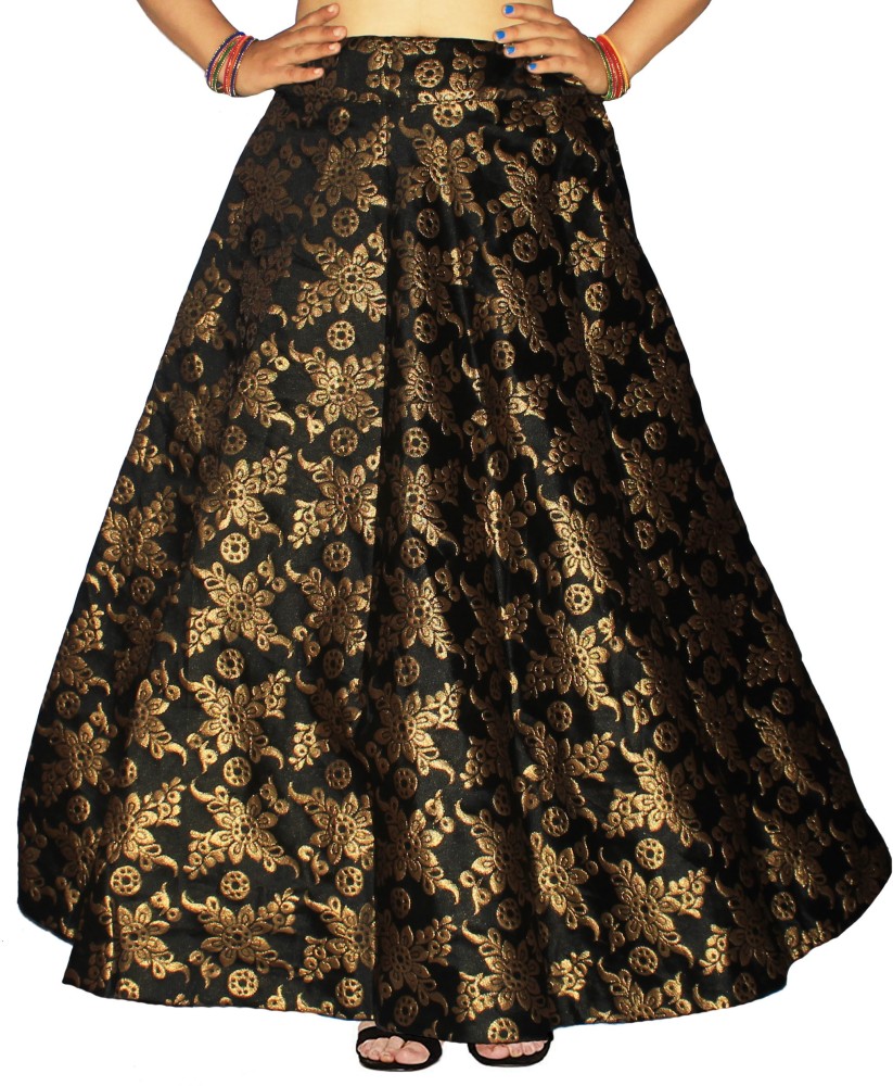 Gold black skirt shops