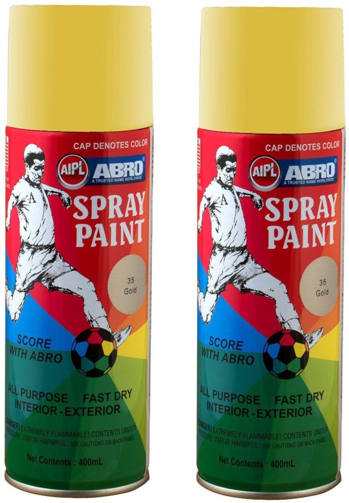 Abro 35 Gold Spray Paint, For Metal at Rs 180/pack in Bengaluru
