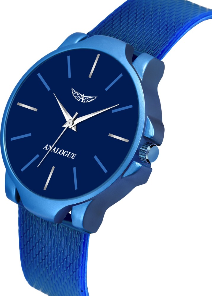 Blue discount analog watch