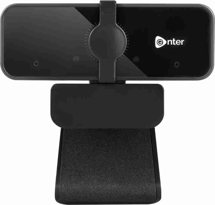 Enter 1920*1080P Webcam with Microphone and Privacy Cover; 360