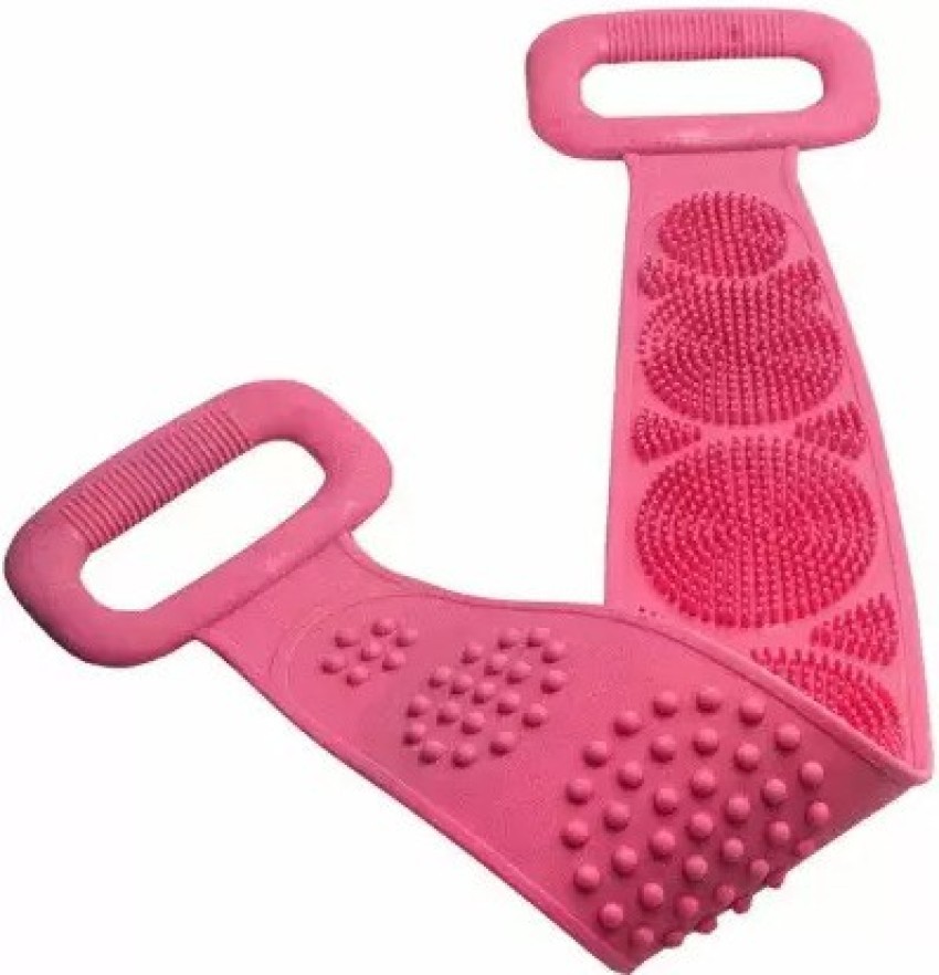 Silicone Back Cleaning Brush for Shower Soft Back Massage Brush Silicone  Exfoliating Brush Silicone Shower Gel Body Brush-Easy to Deep Clean/Skin  Care/Massage (Pink) (30 In)