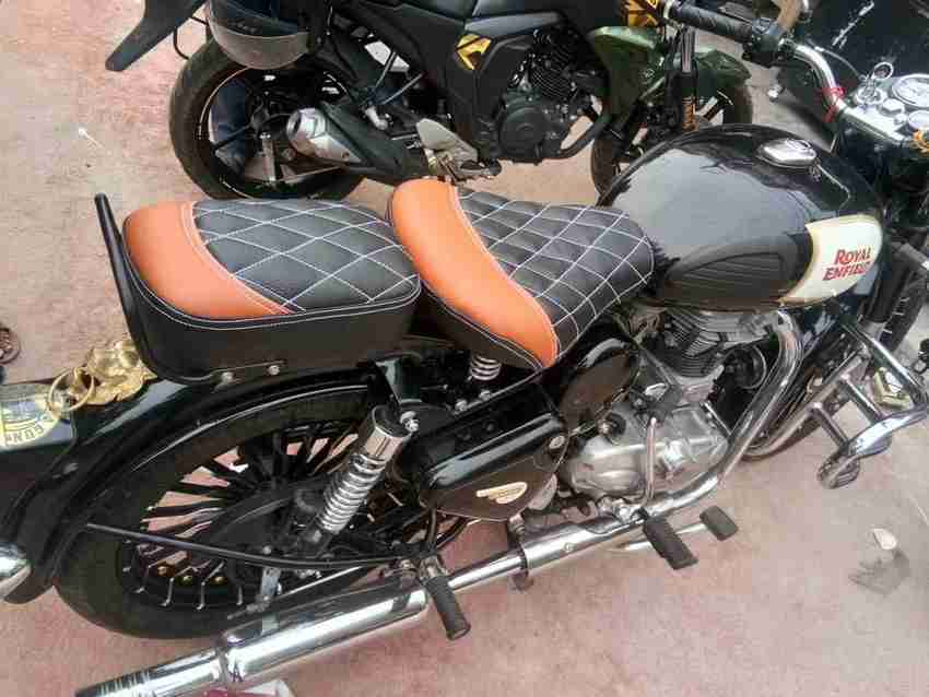 KOHLI BULLET ACCESSORIES Seat Cover Fancy Check Tan Black For