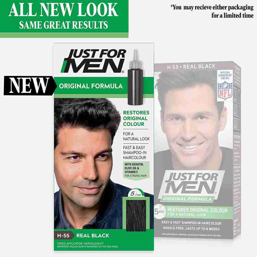 Just for Men Shampoo-In Hair Colour Kit Restores Original Colour