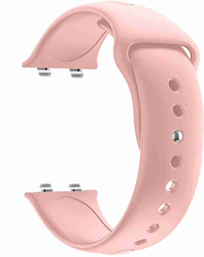 PHONETASTIC Wristband Soft Silicone Metal Connector Strap Compatible with Oppo Watch 46mm Pink Smart Watch Strap Price in India Buy PHONETASTIC Wristband Soft Silicone Metal Connector Strap Compatible...