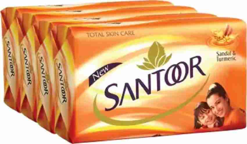 Santoor new orange soap 100 gm pack of 4 pc Price in India Buy Santoor new orange soap 100 gm pack of 4 pc Online In India Reviews Ratings Features Flipkart