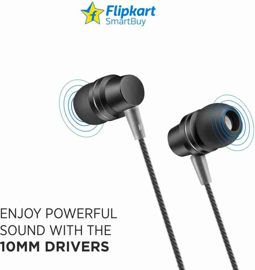 Flipkart SmartBuy BassLinerz Metal Wired Earphone With Mic Price