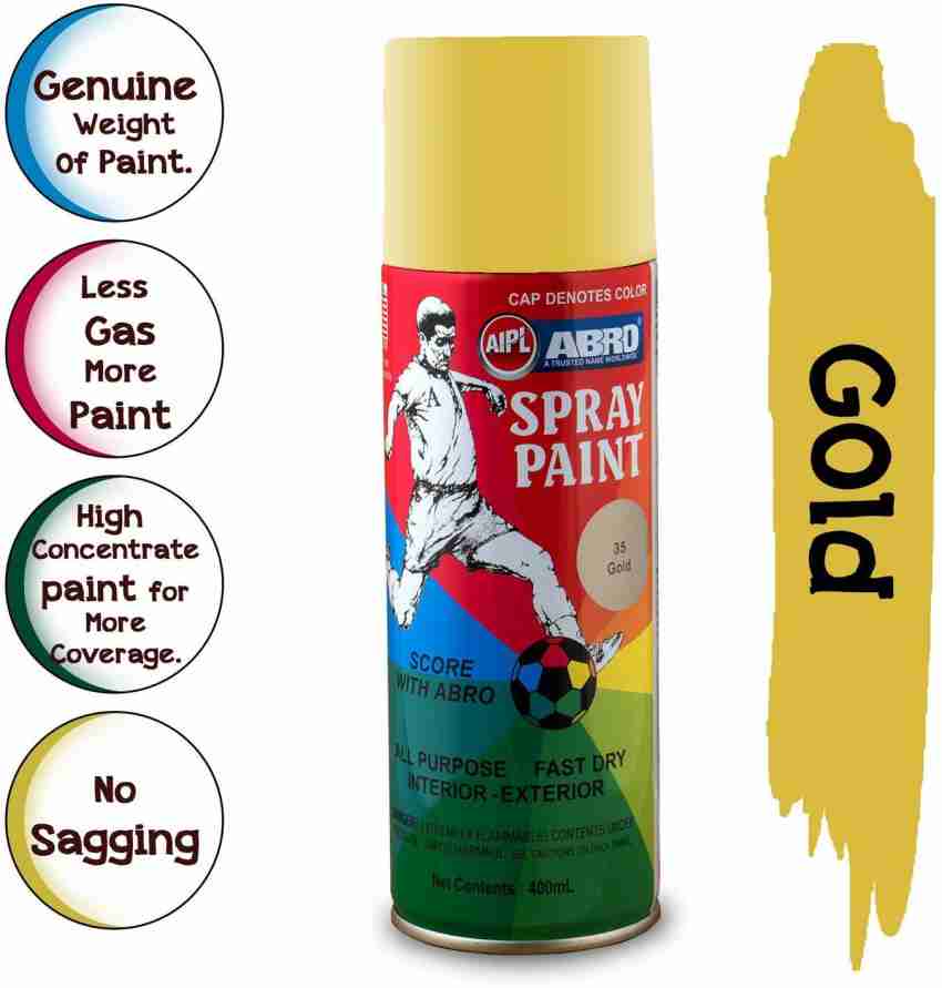 ABRO SP-40 Multipurpose Colour Spray Paint Can for Cars and Bikes (400ml,  White, 1 Pc)