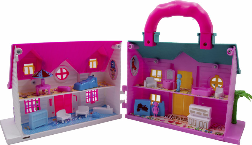 Doll House 14-Piece Play Set