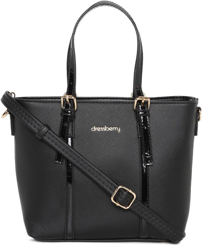 Buy Dressberry Women Black Hand-held Bag Black Online @ Best Price in India