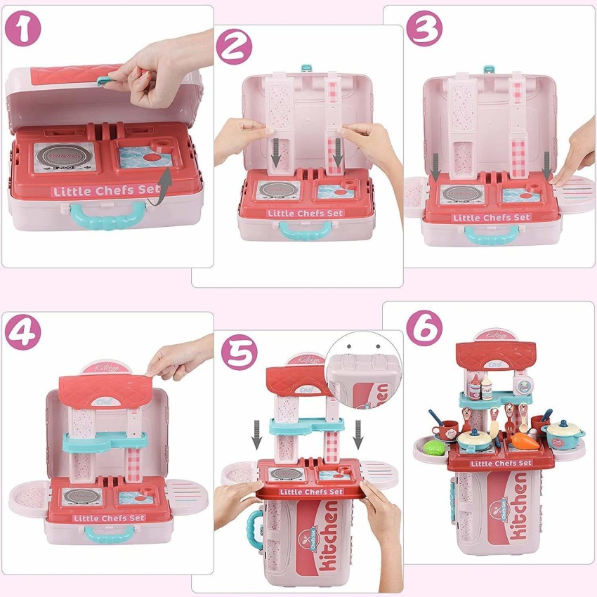 Mini Chef Kitchen Set, Toy Cooking Accessories