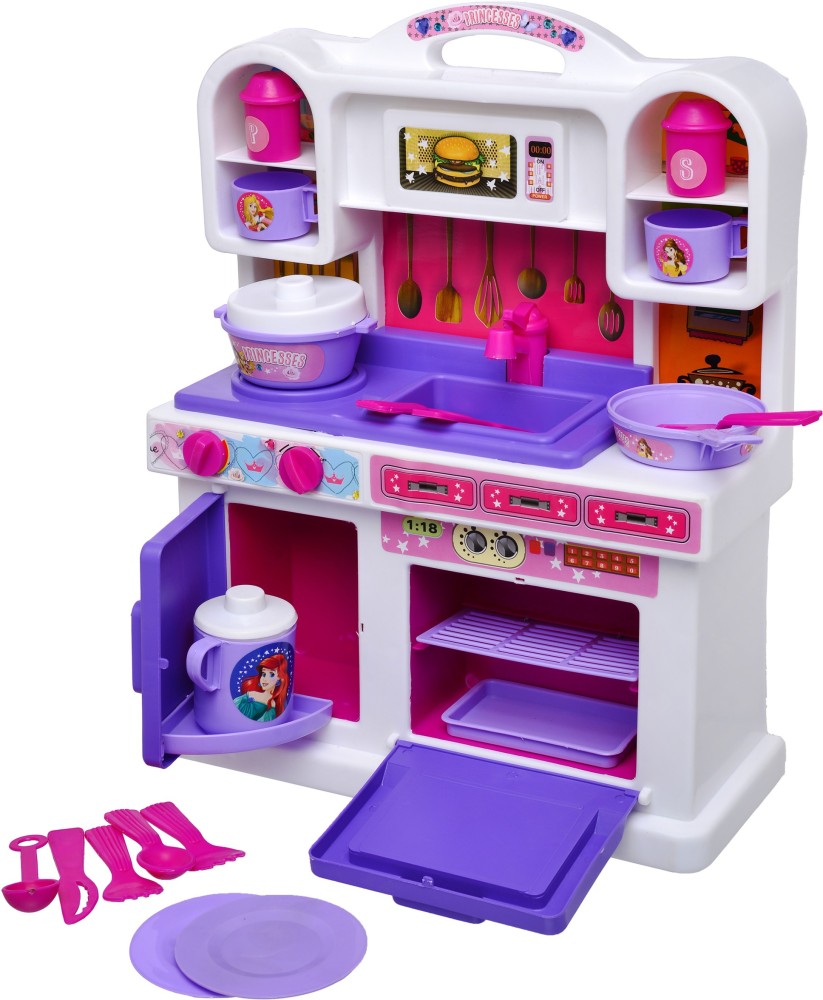 ToyDor Princess Doll kitchen set for kids Girls Toys For Kids Non Toxic BPA  Free Material used Kitchen play set( MEDIUM SIZE) (AA DISNEY PRINCESS KITCHEN  SET) - Princess Doll kitchen set for kids Girls Toys For Kids Non Toxic BPA  Free Material