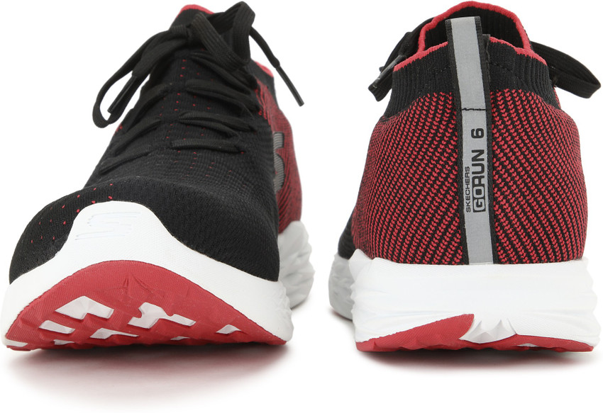 skechers go run 6 mens red