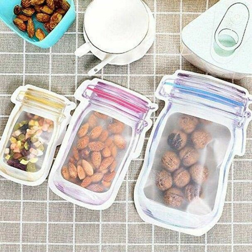 Reusable mason jar zipper bags online