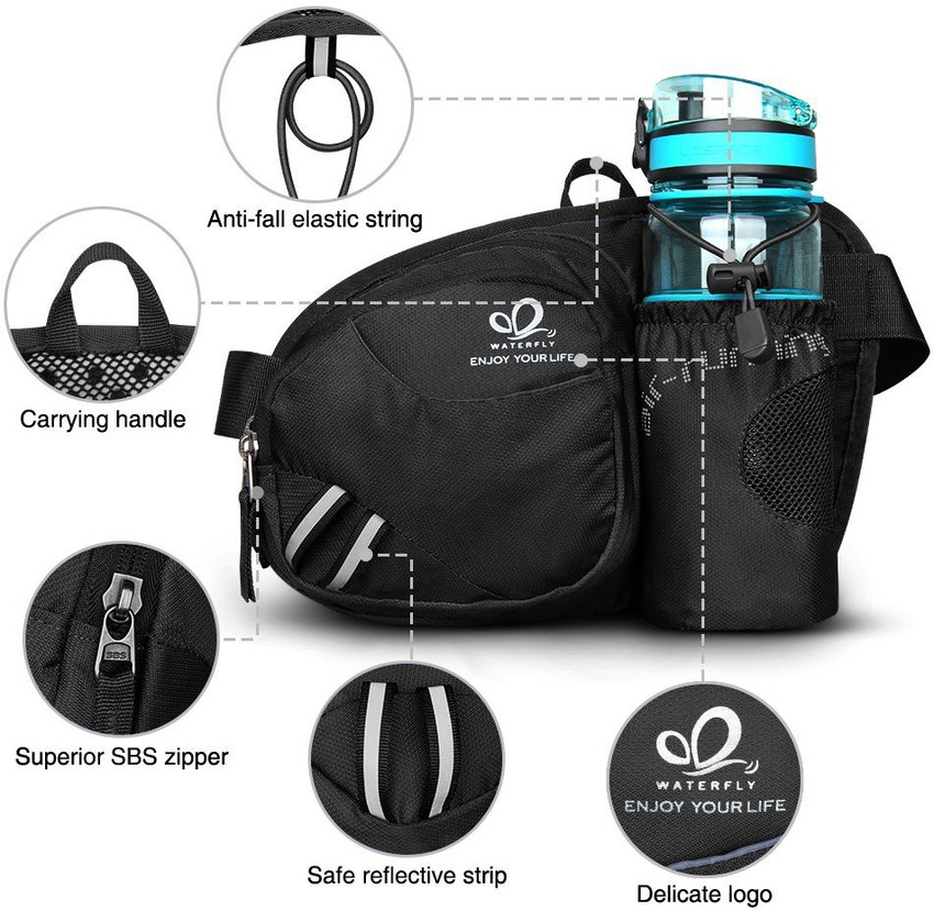 Fanny pack with water bottle holder 2025
