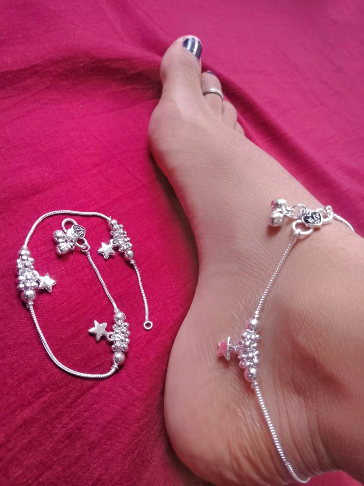 Chunky on sale silver anklets