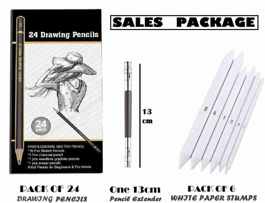 Definite Graphite Sketch Drawing Pencils- 14B, 12B