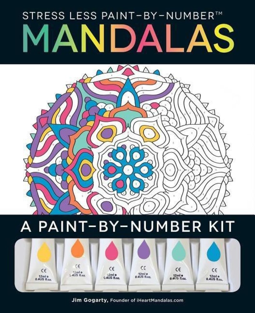 Stress Less Paint By Number Mandalas Buy Stress Less Paint By