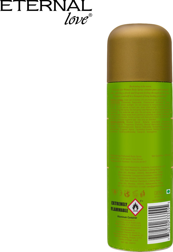 Eternal Love X Louis Woman Body Spray 200ml Pack of 2 Body Spray