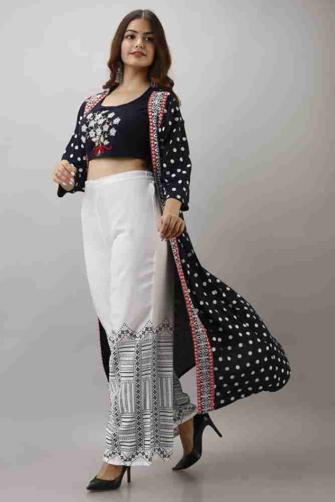 Palazzo pants 2024 with tops flipkart