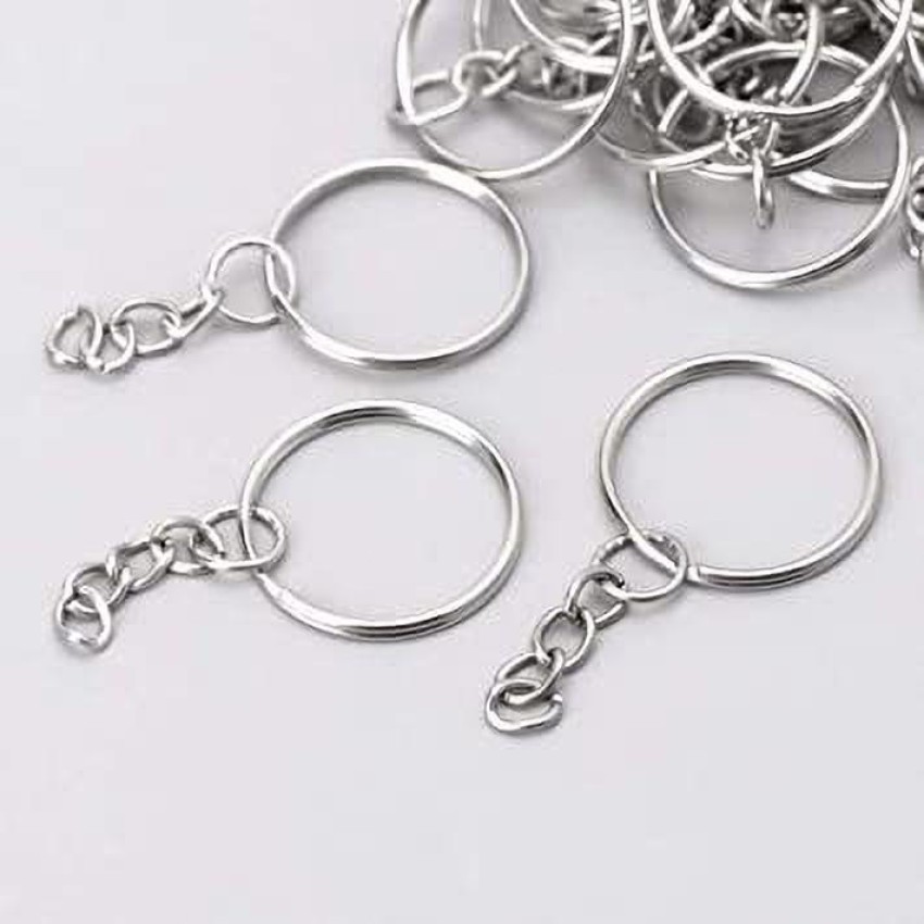 Premium Stainless Steel Key Rings Split Ring Loop Metal Key Chain Crafts  Links