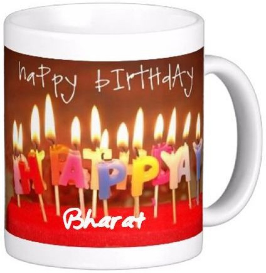 Buy Huppme Happy Birthday Bharath personalized name coffee mug Online at  Low Prices in India - Paytmmall.com