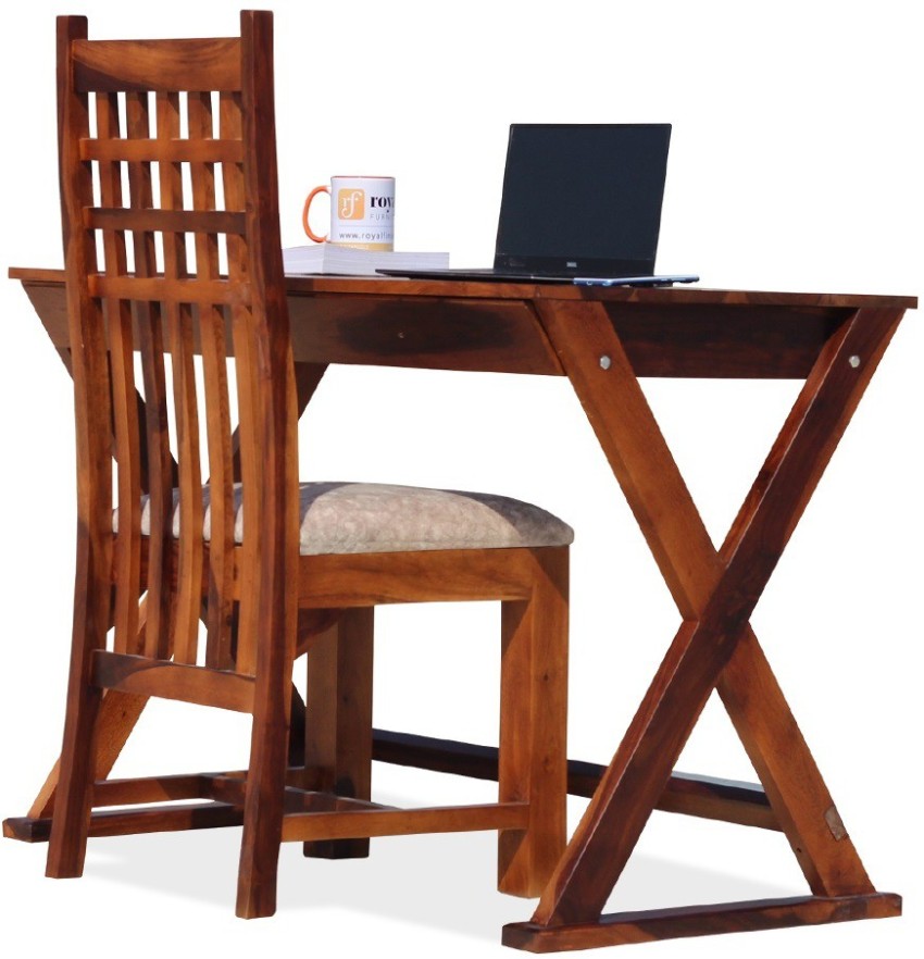 Wooden study table 2025 and chair flipkart